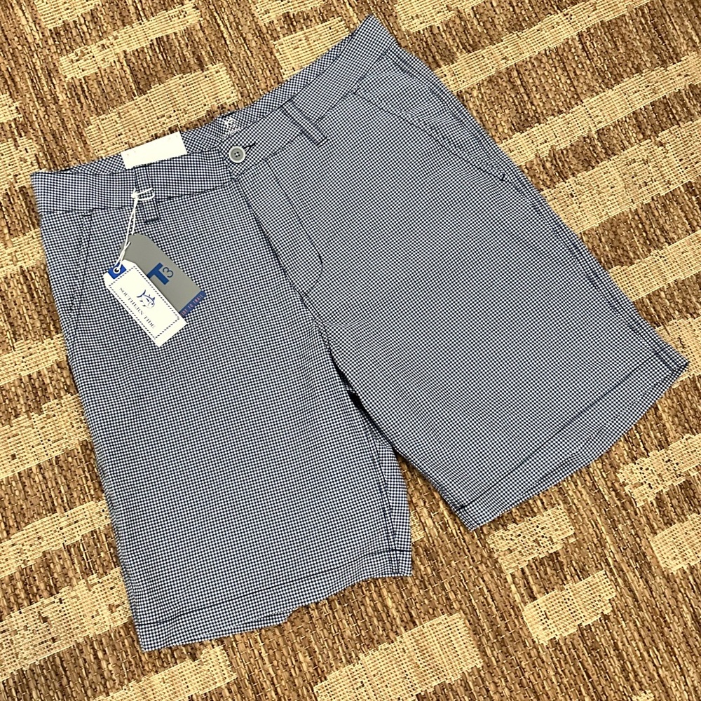 BRAND NEW- SOUTHERN TIDE Men’s Size 32 Blue and White Gingham Shorts